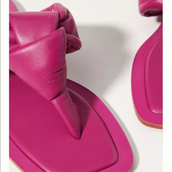 NWOT- Anthropologie MAEVE PUFFY KNOTTED SANDALS - Picture 4 of 6